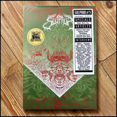 SULPHUR FANZINE #3 (large zine, limited edition, 150 pro printed pages, Sigh, Beherit, Den Saakaldte, Yoth Iria etc)
