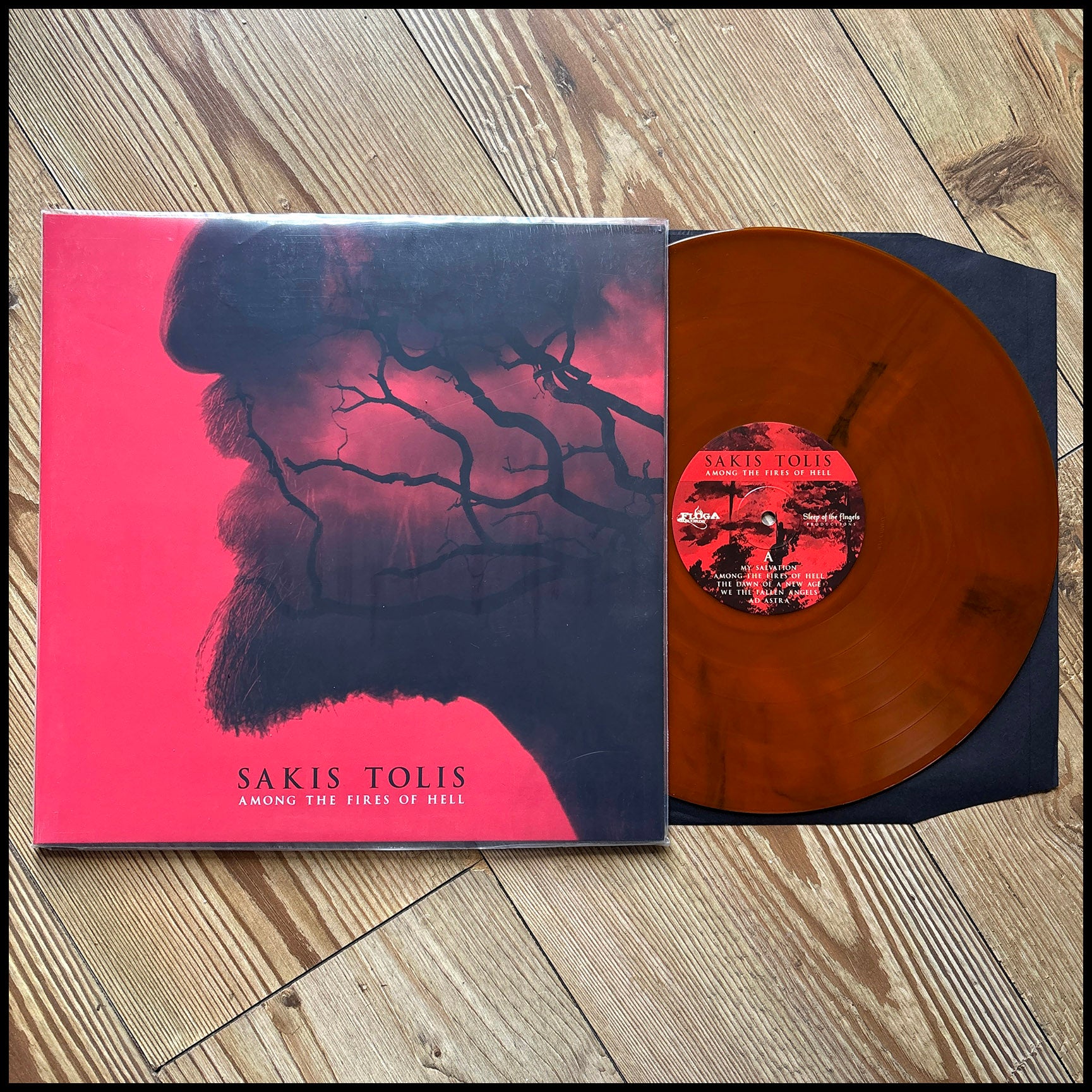 SAKIS TOLIS (ROTTING CHRIST): AMONG THE FIRES OF HELL LP LP (red haze vinyl, limited gatefold) *new*