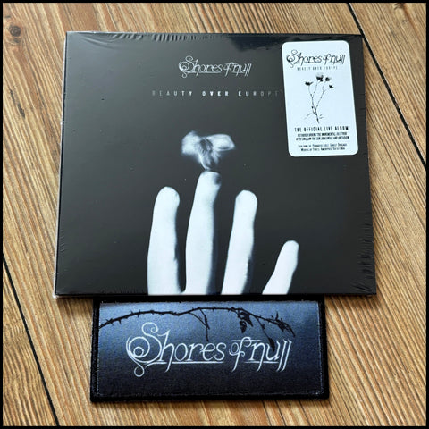 SHORES OF NULL: Beauty Over Europe CD (melodic doom metal) plus patch