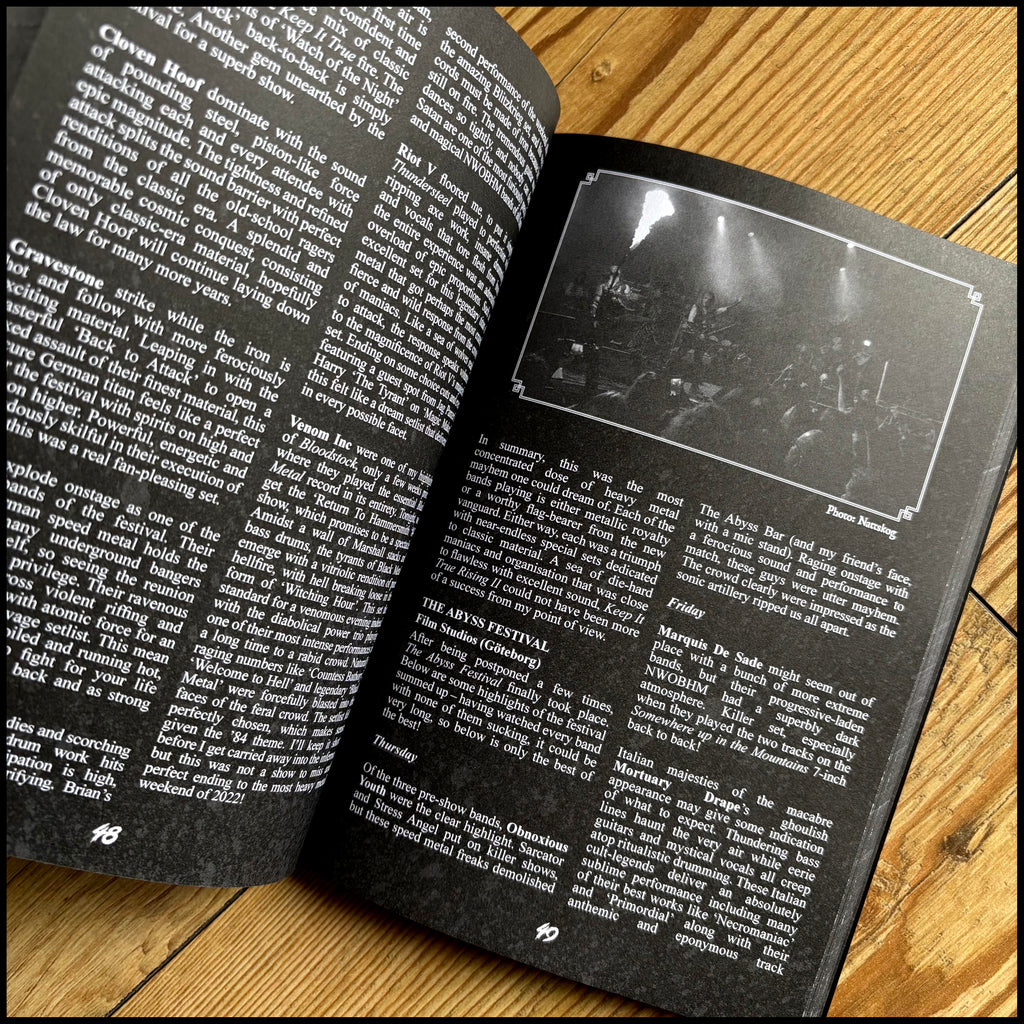 SHRIEKS FROM THE ABYSS Collection 2: Issues 4, 5 & 6 fanzine book [black/death/speed/war metal]