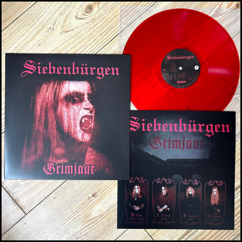 SIEBENBÜRGEN: Grimjaur LP (melodic black metal album from 1998, red vinyl)