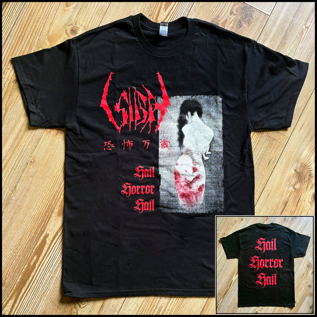 SIGH: official HAIL HORROR HAIL shirt  (by CND)  *with exclusive signed postcard*