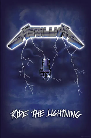 METALLICA: RIDE THE LIGHTNING large flag / textile poster