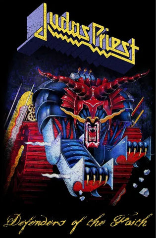 JUDAS PRIEST: DEFENDERS OF THE FAITH large flag / textile poster