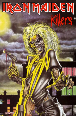 IRON MAIDEN: KILLERS large flag / textile poster