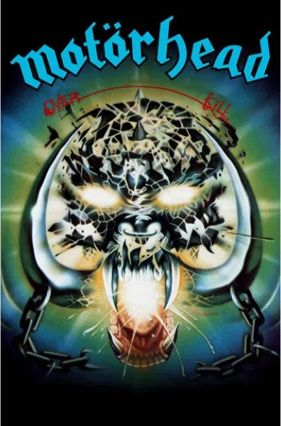 MOTORHEAD: official OVERKILL large flag / textile poster