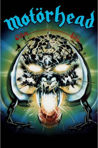 MOTORHEAD: OVERKILL large flag / textile poster