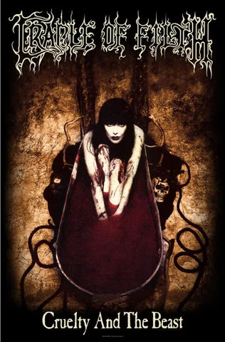 CRADLE OF FILTH: CRUELTY AND THE BEAST large flag / textile poster