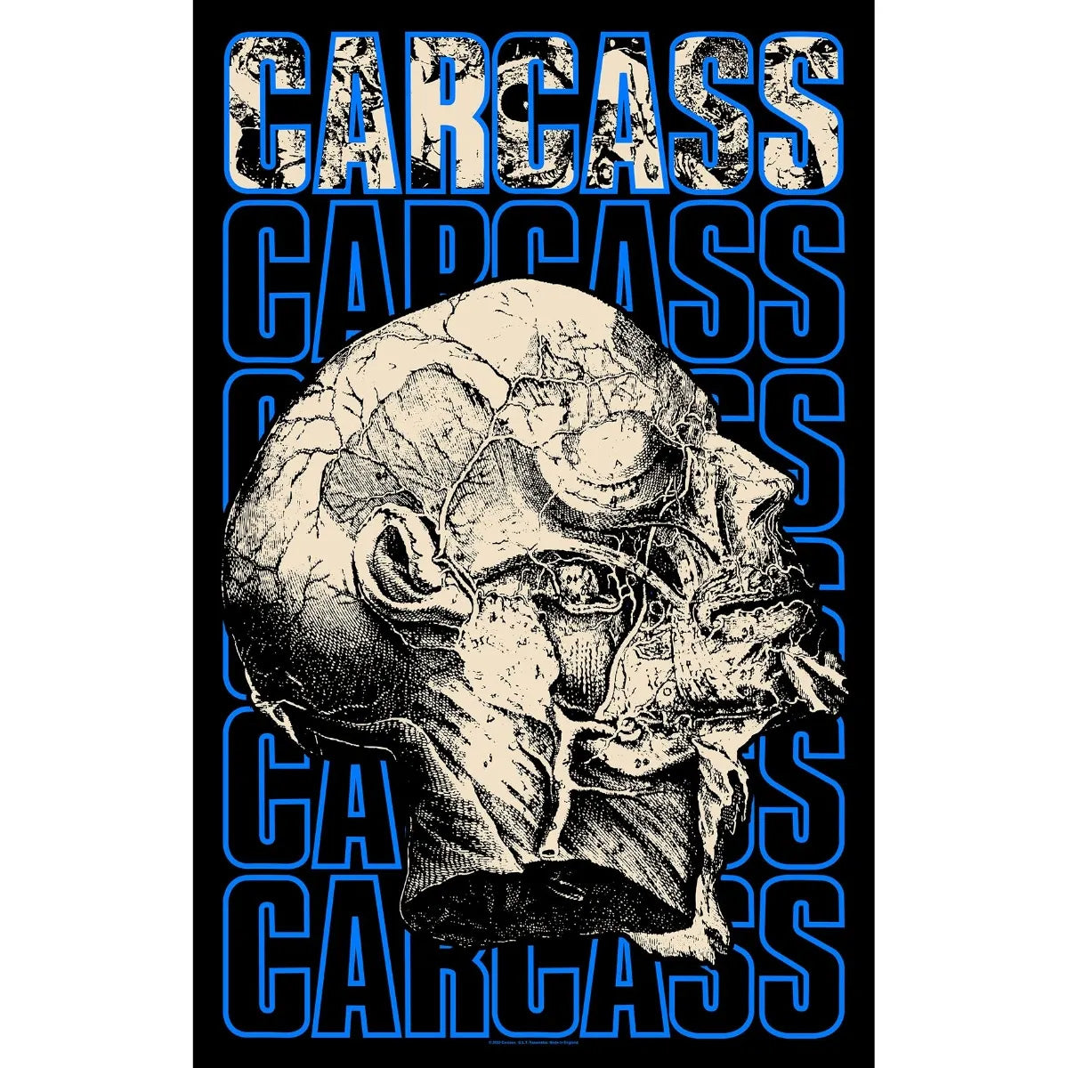 CARCASS: official NECRO HEAD large flag / textile poster