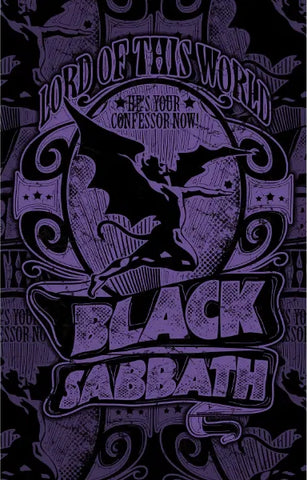 BLACK SABBATH: LORD OF THIS WORLD large flag / textile poster