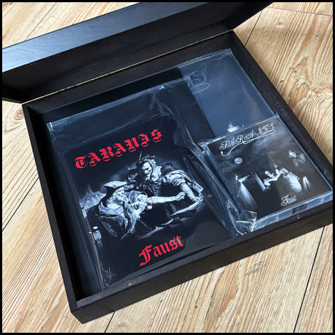 TARANIS: Faust Deluxe deluxe boxset: LP + 2 tape wooden box (vinyl, book, cassette, cult Polish black metal from 1995)