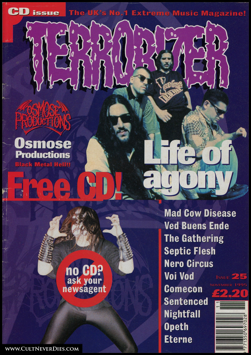 TERRORIZER magazine sale (early issues, 1-50) *rare*