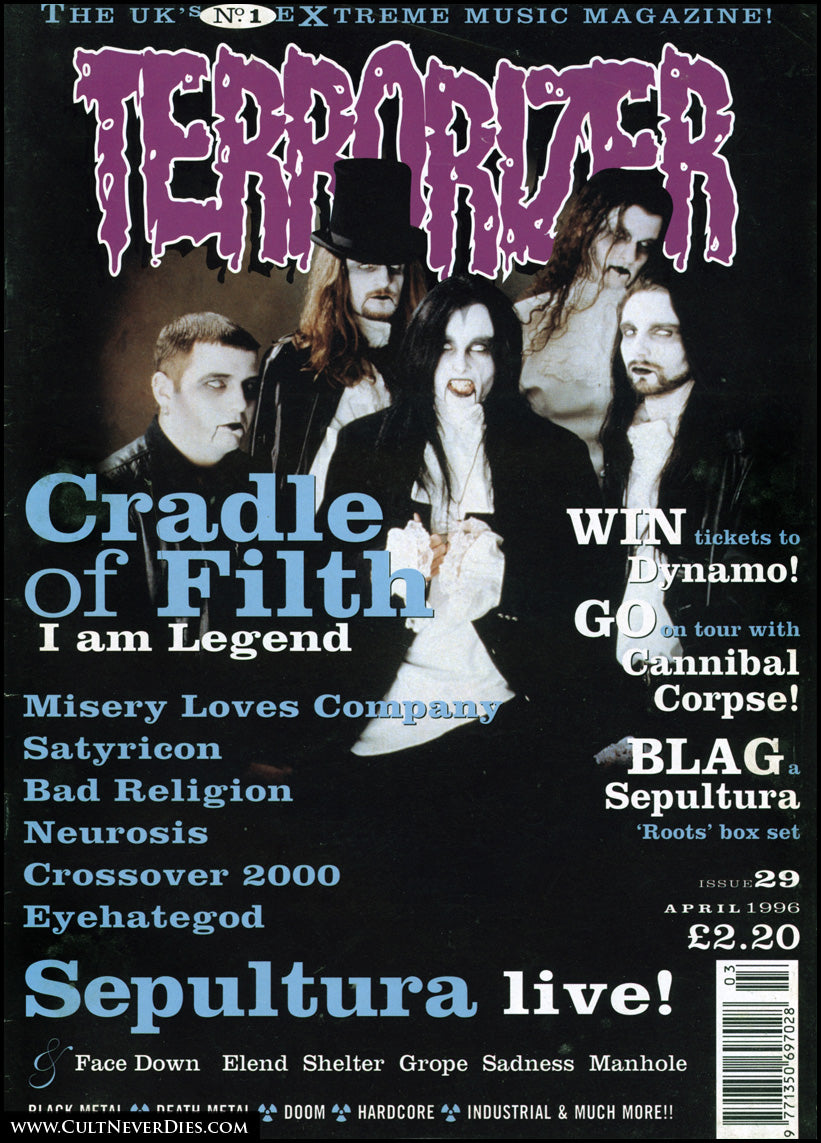 TERRORIZER magazine sale (early issues, 1-50) *rare*
