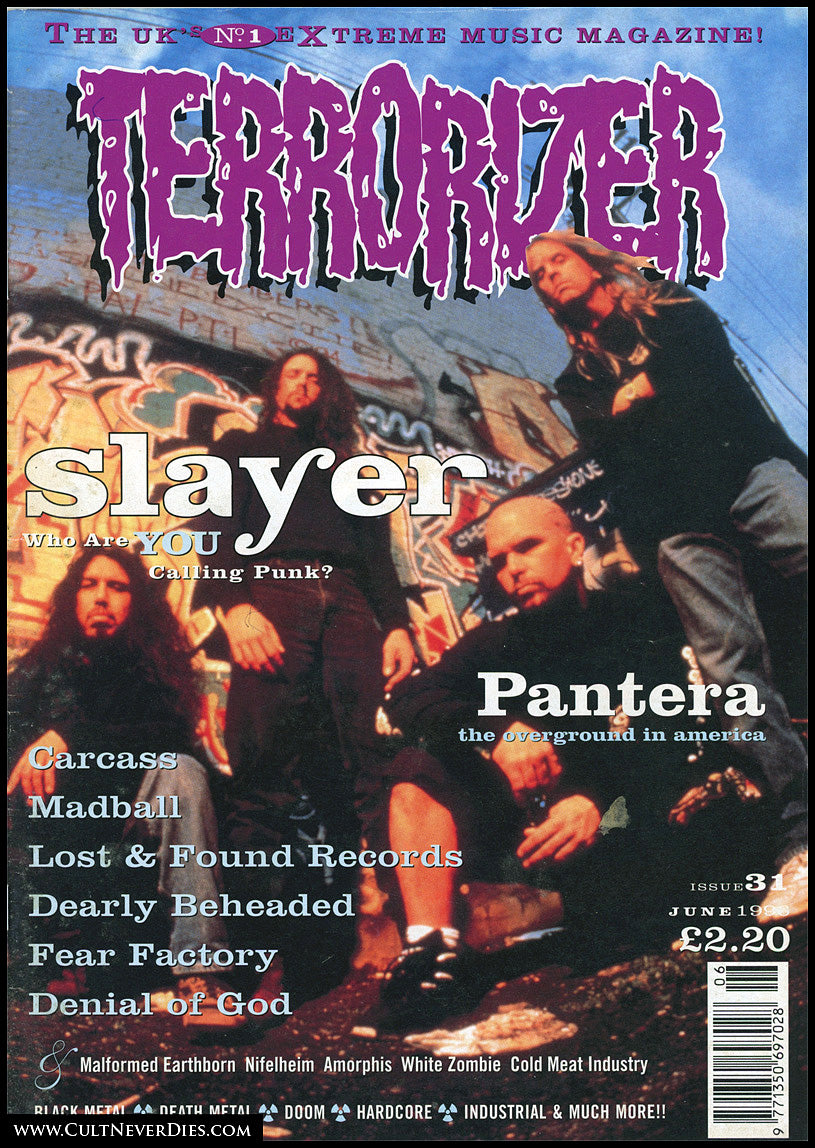 TERRORIZER magazine sale (early issues, 1-50) *rare*