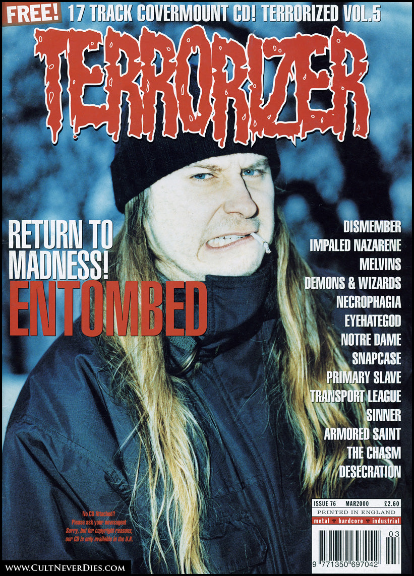 MOVING SALE: TERRORIZER magazine £1 per copy!    (early issues, 51-100)