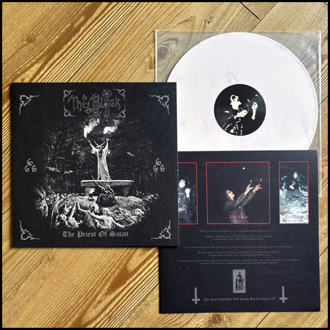 THE BLACK: The Priest of Satan LP (gatefold, ltd. white/red marble vinyl, Swedish black metal feat. Jon from Dissection)