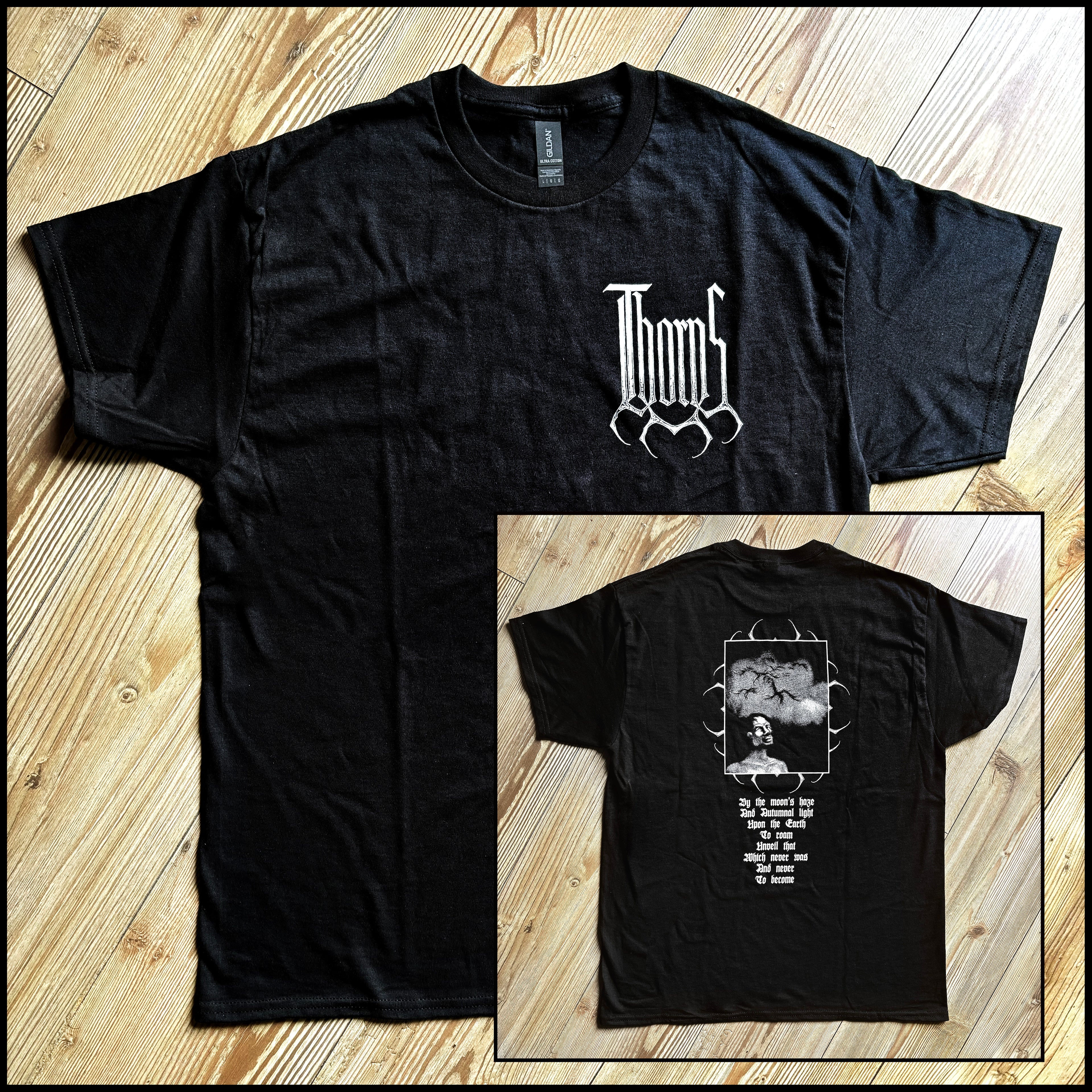 THORNS: official ÆRIE DESCENT shirt featuring art by Snorre Ruch (by CND)
