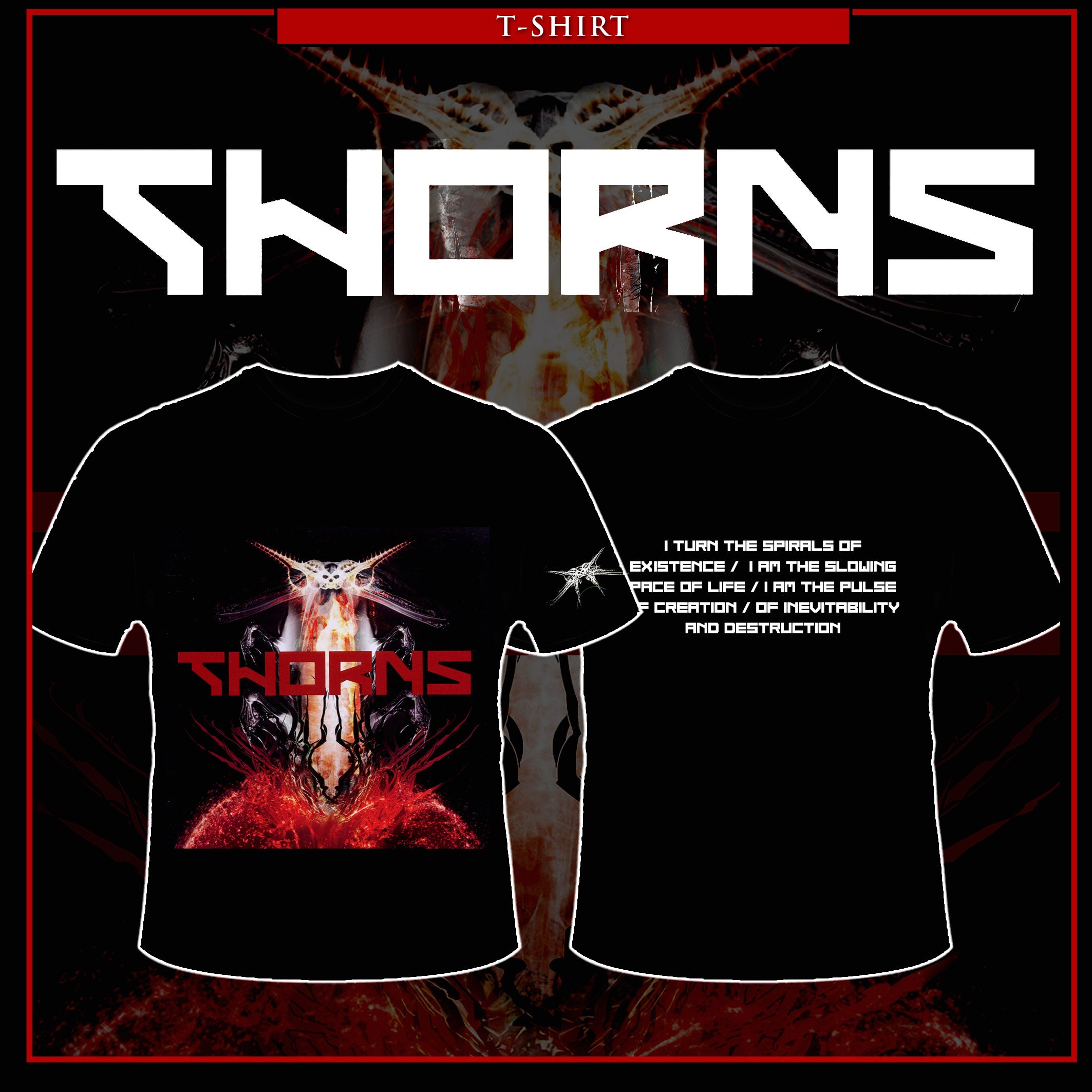THORNS: official VORTEX / INTERFACE TO GOD shirt