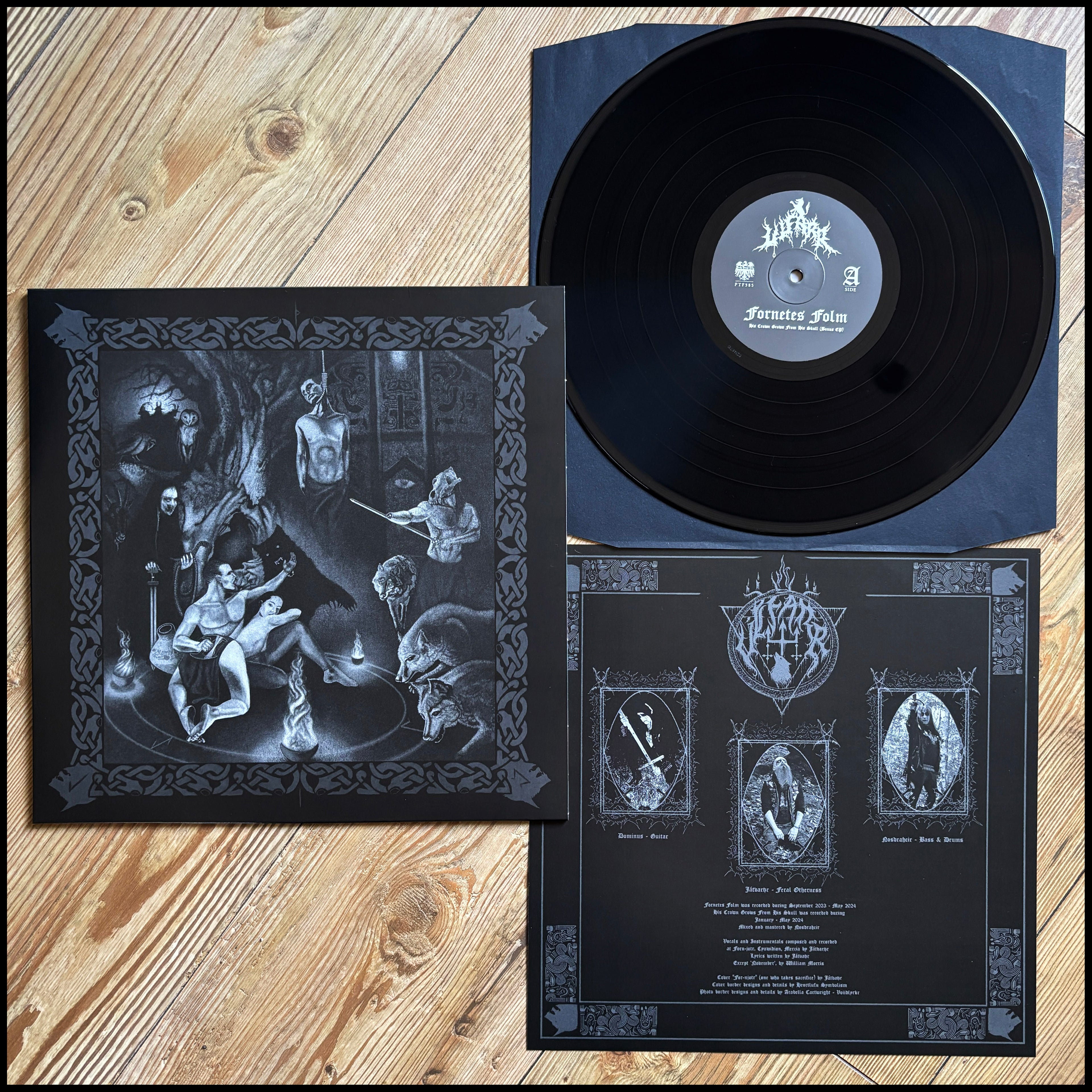 ULFARR: Fornetes Folm / His Crown Grows From His Skull LP (black vinyl, UKBM, Thy Dying Light/Nefarious Dusk members) *new*