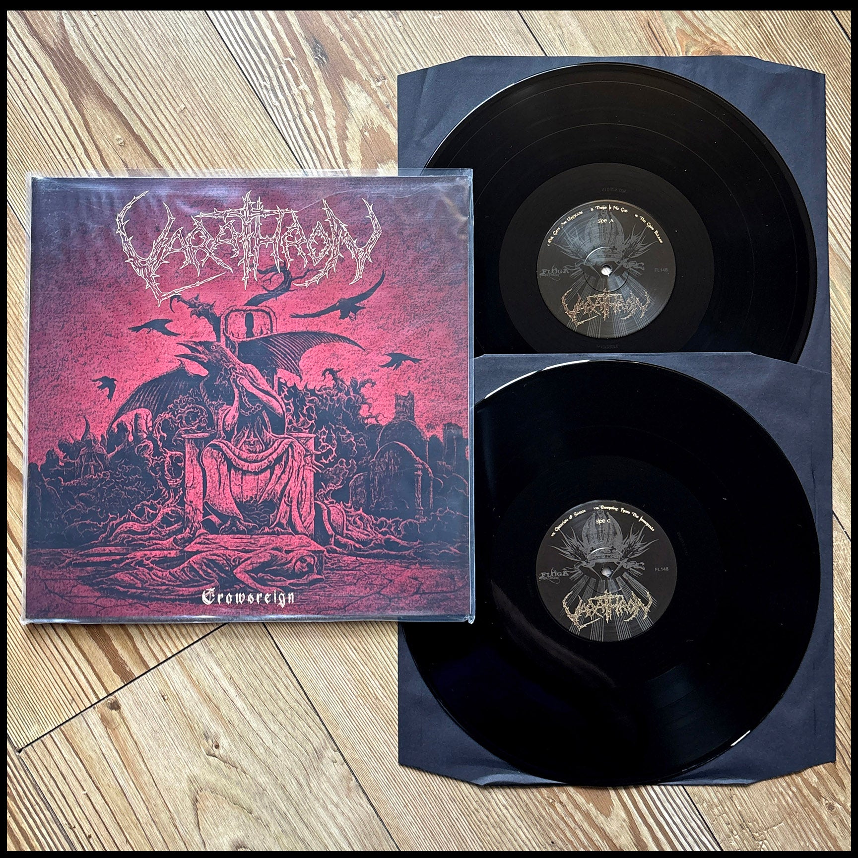 VARATHRON: CROWSREIGN double LP (2 x black vinyl, limited) *new*