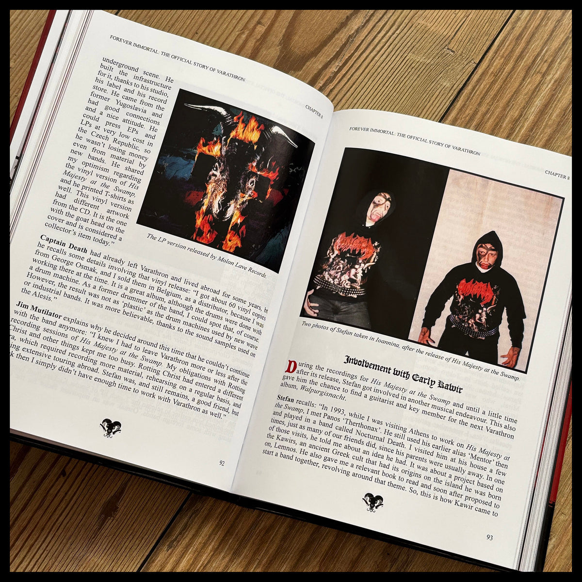 GREEK BLACK METAL BOOK BUNDLE: OFFICIAL ROTTING CHRIST and VARATHRON COLOUR HARDBACK BOOKS (+ CD & Bookmarks) *ships late 2026*