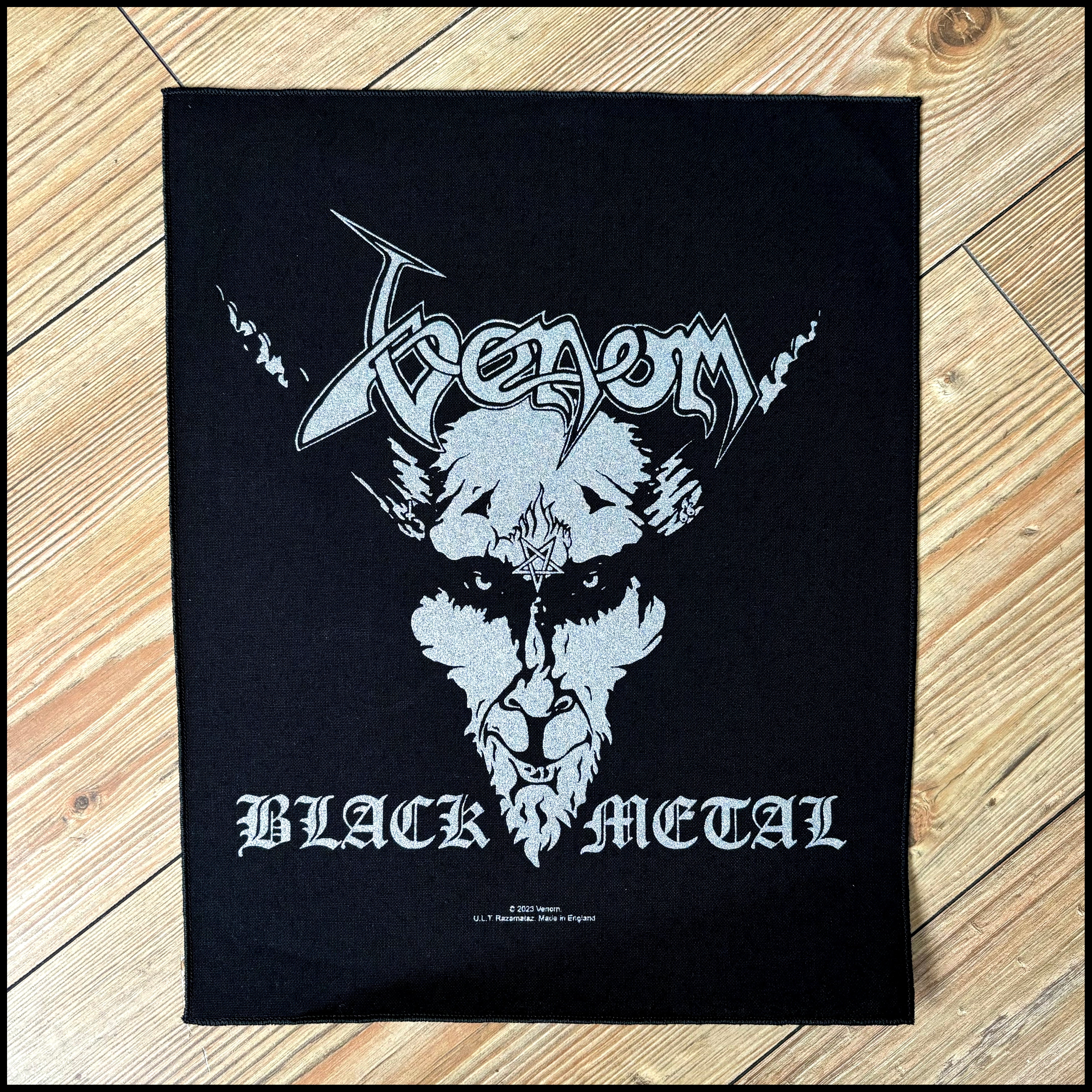 VENOM: official BLACK METAL large back patch – CultNeverDies