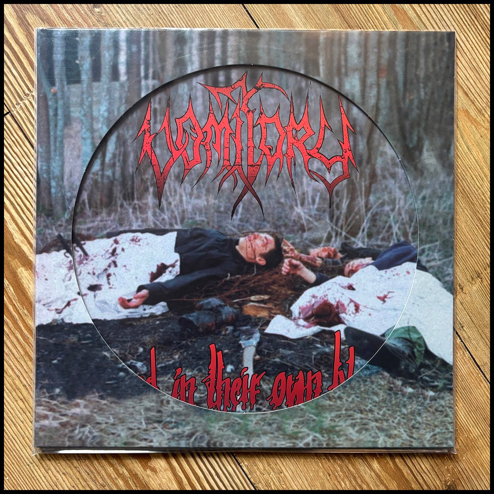 VOMITORY: RAPED IN THEIR OWN BLOOD limited picture disc (picture vinyl in cut out sleeve) *new*