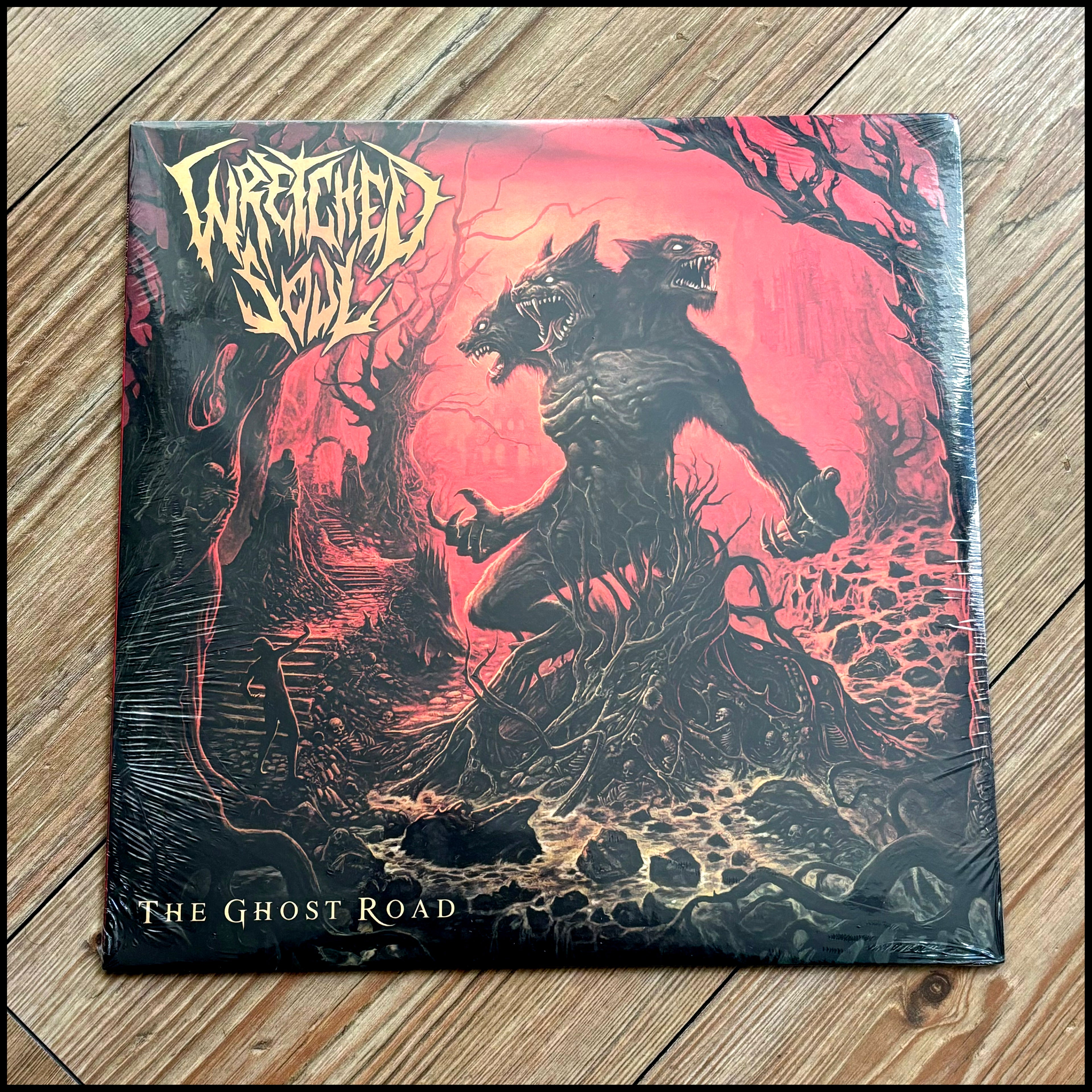 WRETCHED SOUL: The Ghost Road LP (red vinyl, UK death/thrash, Priest and Fate meets Dissection) *new, sealed*