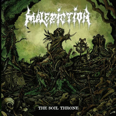 MALEDICTION: The Soil Throne LP (splatter vinyl, UK death pioneers)