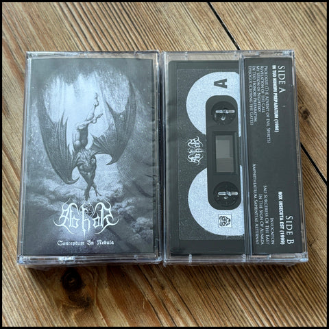 ABHOR: Conceptumn In Nebula cassette (first two demos by the occult black metal outfit)