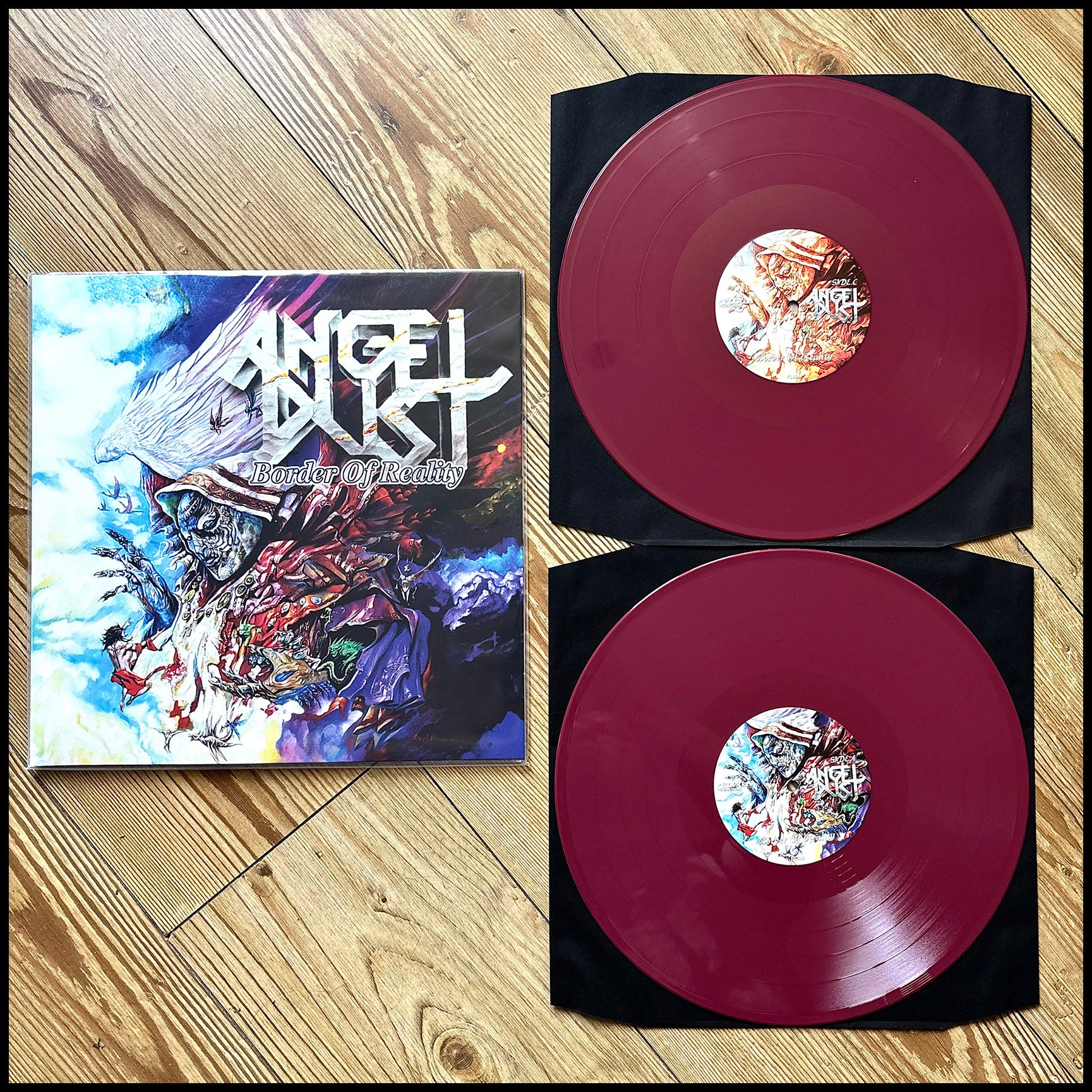 ANGEL DUST: BORDER OF REALITY double LP (2x oxblood vinyl, gatefold sleeve, reissue of the 1998 classic) *new*