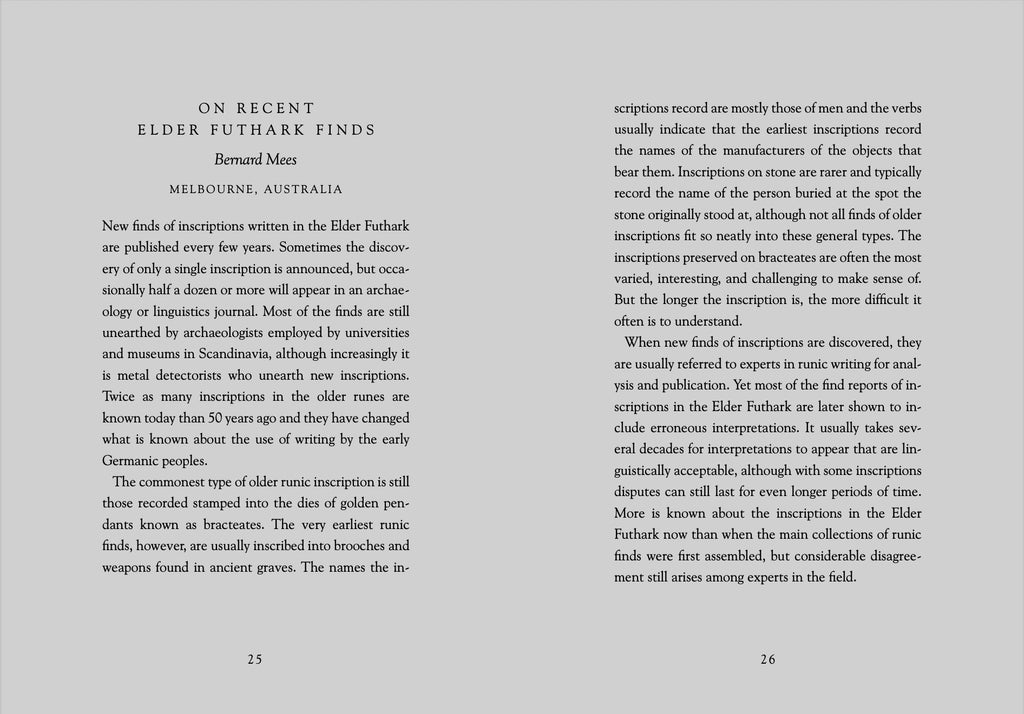 Preorder [November 2026] THE ELDER FUTHARK: THE OLDEST RUNES book (expanded edition)