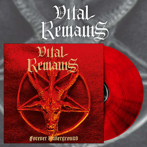 VITAL REMAINS: Forever Underground LP (ltd red galaxy 180g vinyl, 1997 death metal classick)