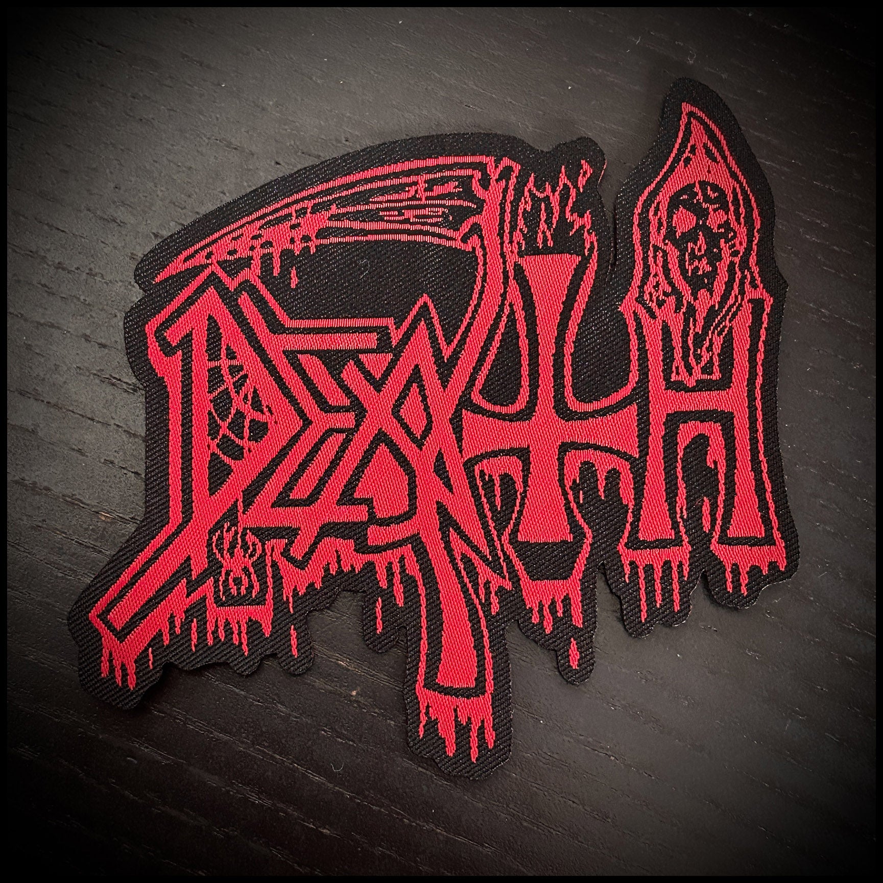DEATH: official shaped LOGO patch