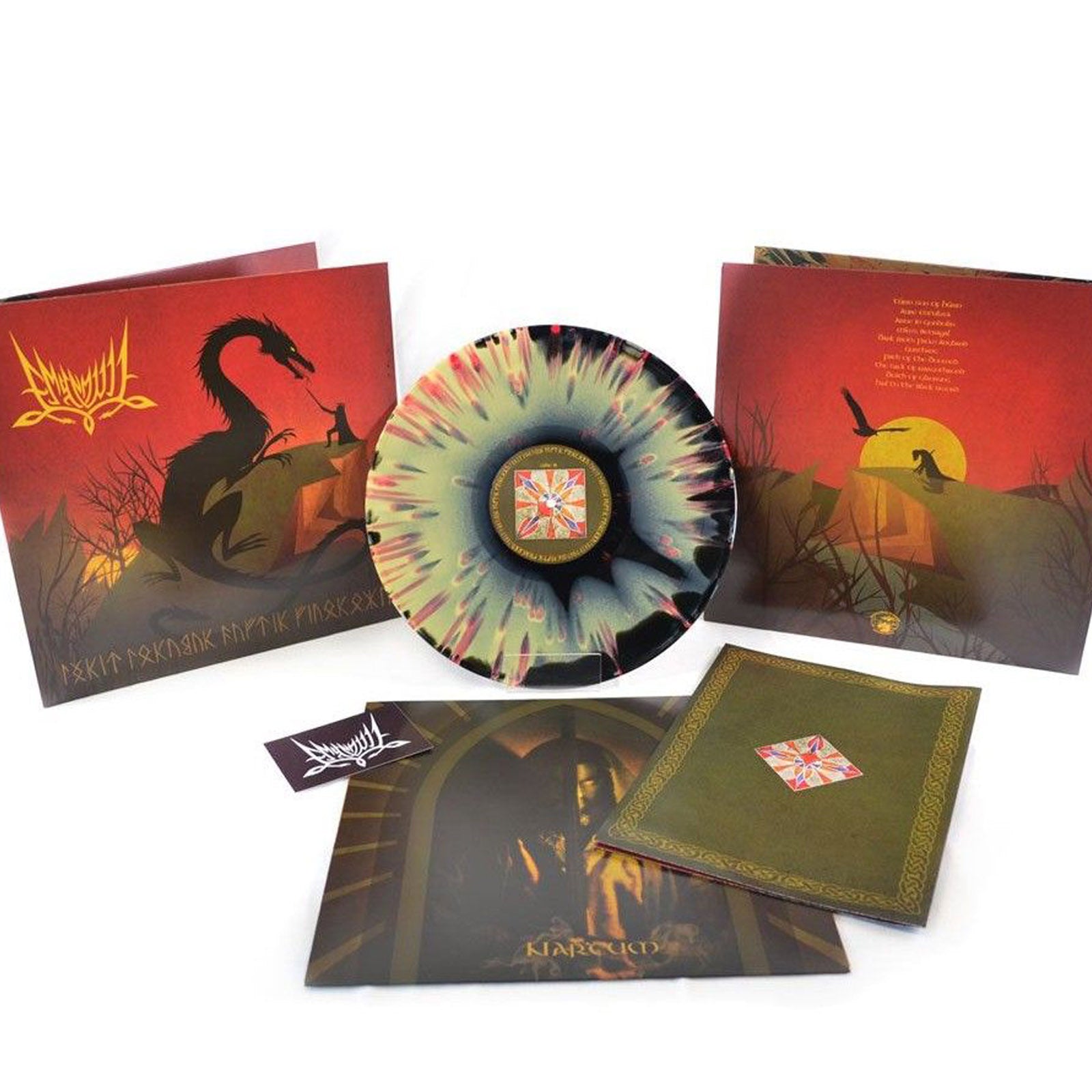 EMYN MUIL: Túrin Turambar Dagnir Glaurunga LP (yellow/black swirl + splatter vinyl, gatefold A2 poster) *new*
