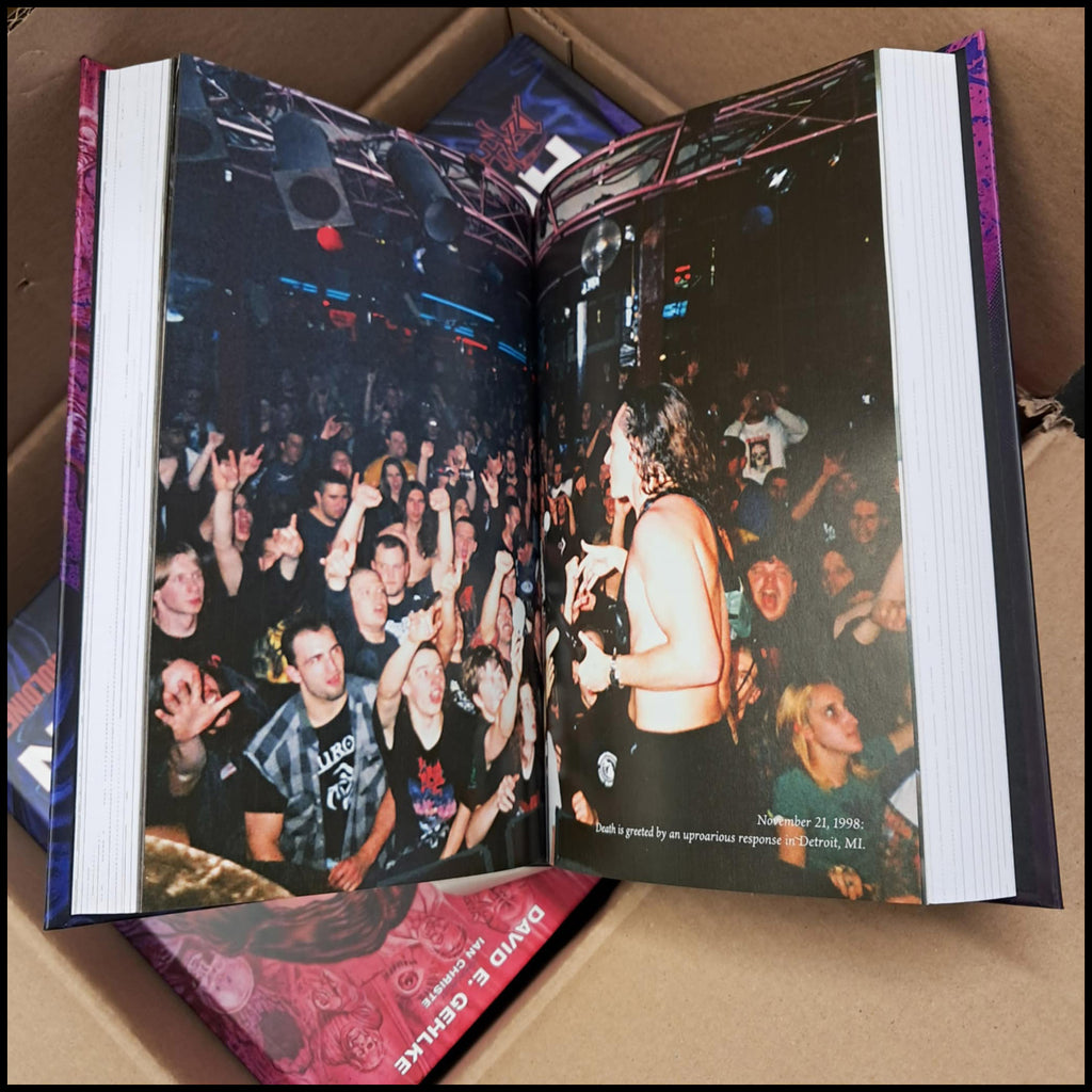 Reprint preorder [15th June 2026] BORN HUMAN: THE LIFE AND MUSIC OF DEATH’S CHUCK SCHULDINER hardback book