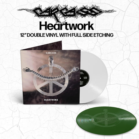 Preorder [May 2024] CARCASS: Heartwork 2 LP (double vinyl, white and green, etched, very limited edition)