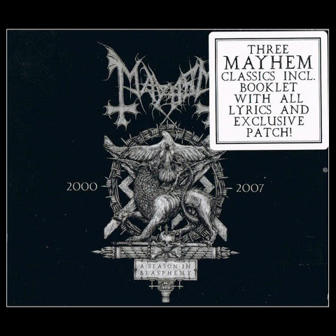 MAYHEM: A Season in Blasphemy (CD boxset with patch)