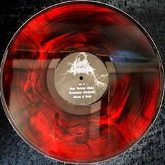 LUNAR SPELLS: Sacraments of Necromantical Empires LP (red/black galaxy vinyl, black metal ala Sargeist, Horna, Baptism etc)