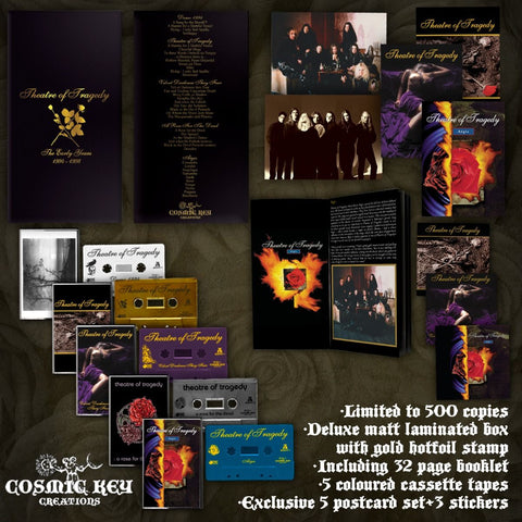 THEATRE OF TRAGEDY: The Early Years 1994-1998 (ltd 5 cassette boxset & booklet, postcards, stickers)