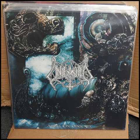 Sale: UNLEASHED: Across The Open Sea LP  (clear vinyl, printed inner)