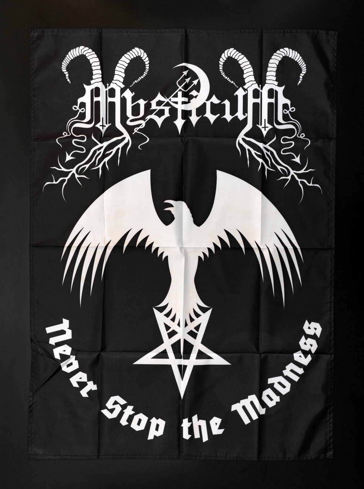 MYSTICUM: Industries of Inferno (ltd 8 cassette boxset & hardcover book + pendant and chain, patches, flag, posters)
