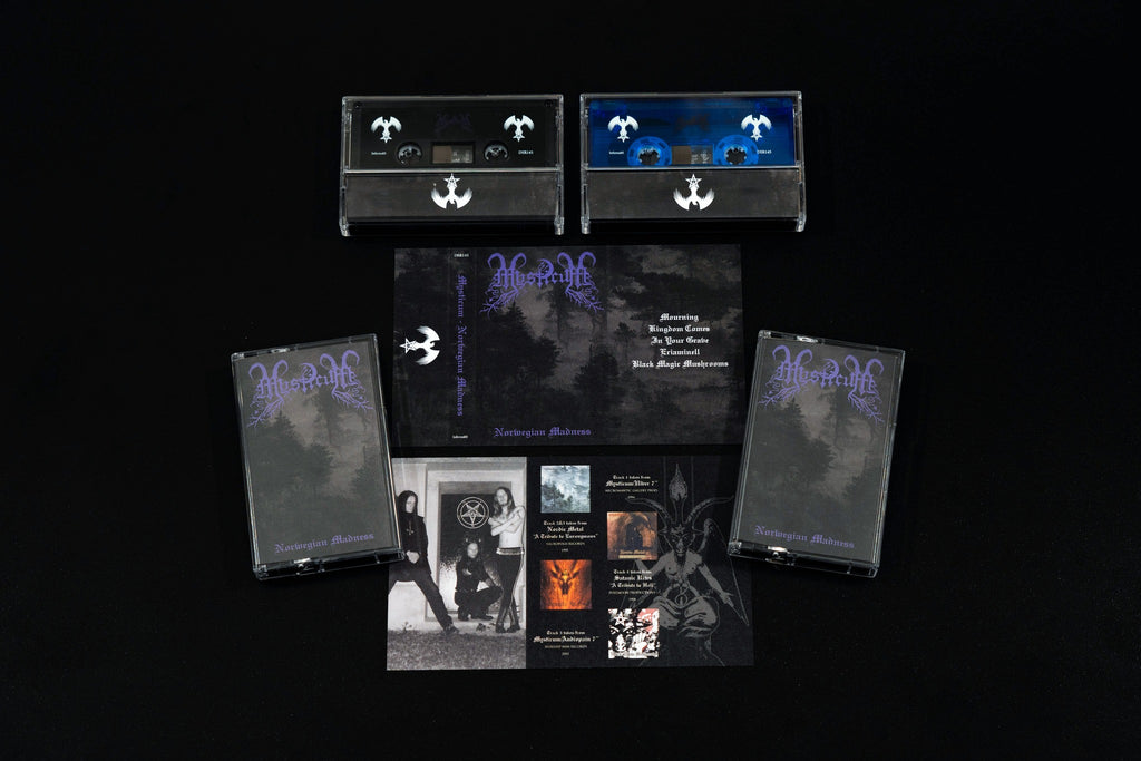 MYSTICUM: Industries of Inferno (ltd 8 cassette boxset & hardcover book + pendant and chain, patches, flag, posters)