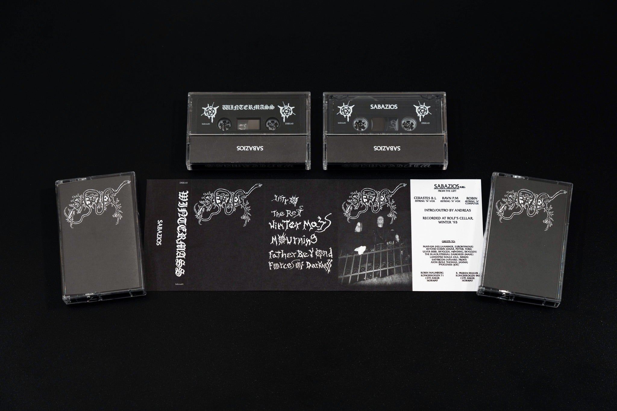 MYSTICUM: Industries of Inferno (ltd 8 cassette boxset & hardcover book + pendant and chain, patches, flag, posters)