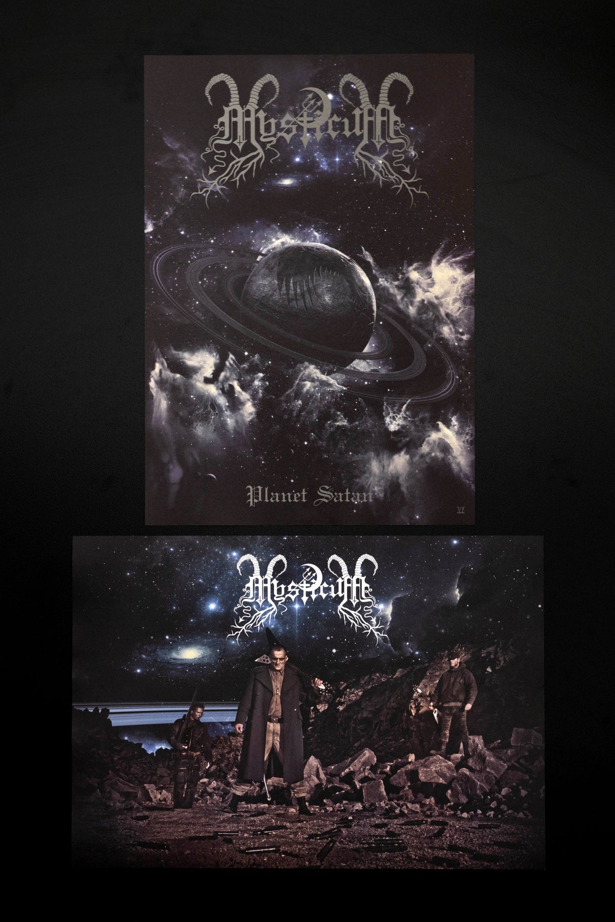 MYSTICUM: Industries of Inferno (ltd 8 cassette boxset & hardcover book + pendant and chain, patches, flag, posters)