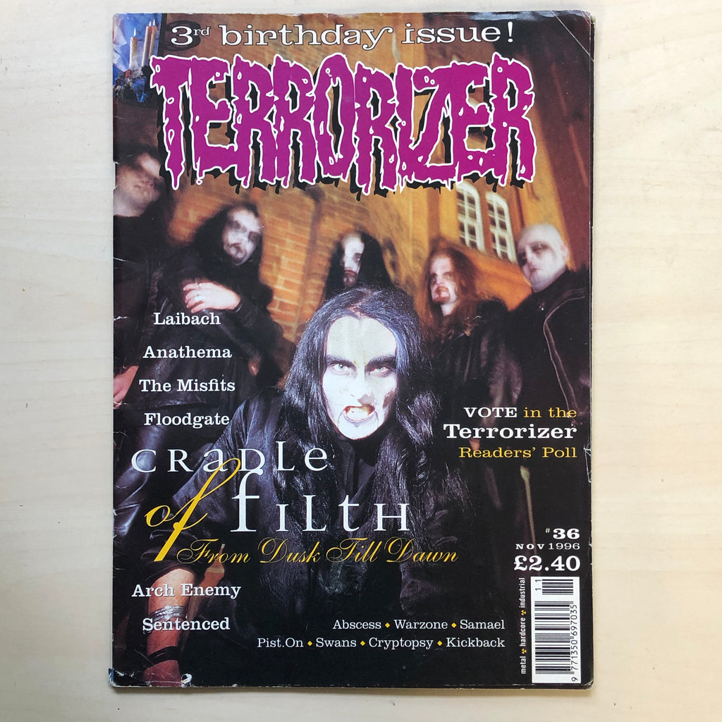 TERRORIZER magazine sale (early issues, 1-50) *rare*