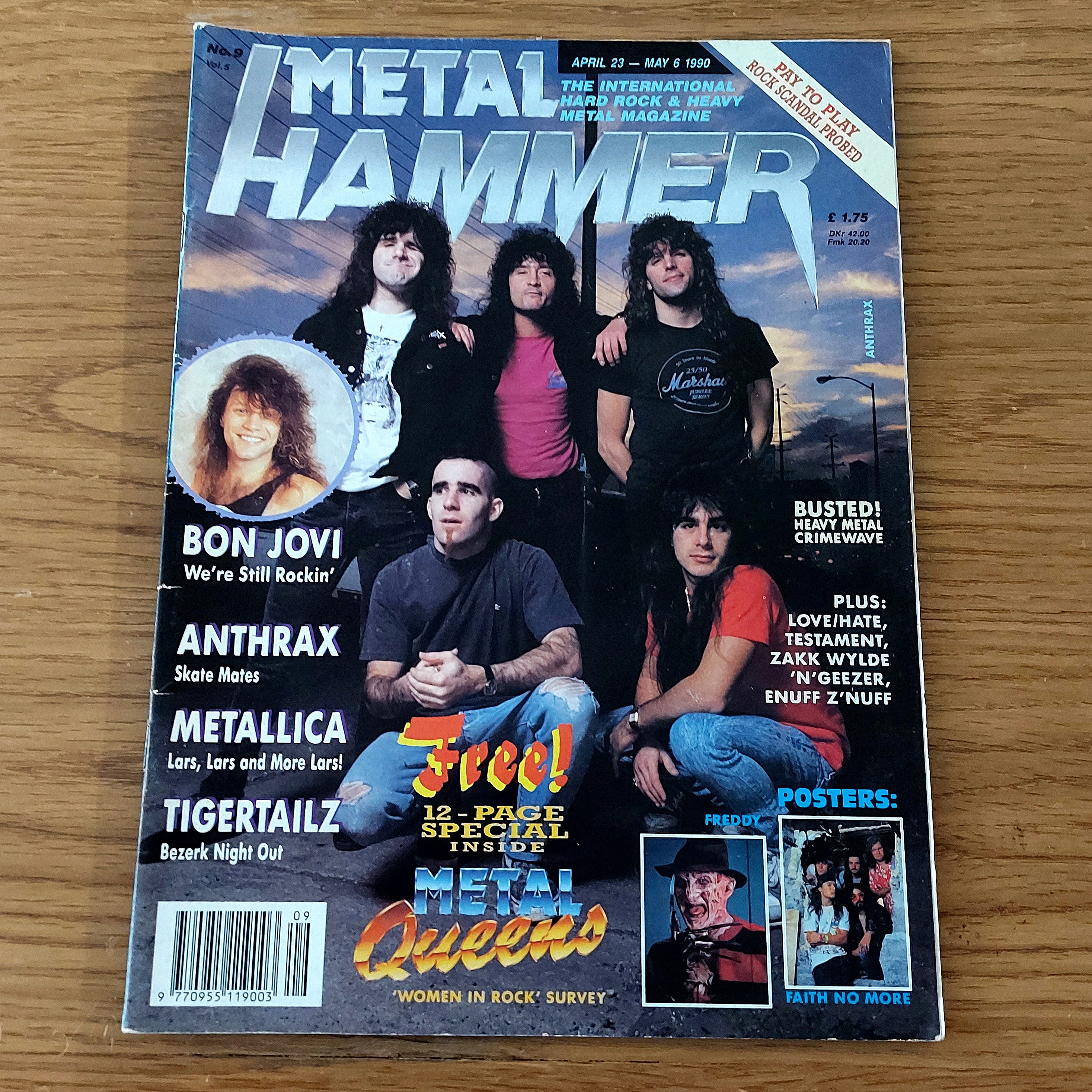 MOVING SALE: METAL HAMMER magazine (mostly late 80s/early 90s. Multiple issues, periodically restocked)