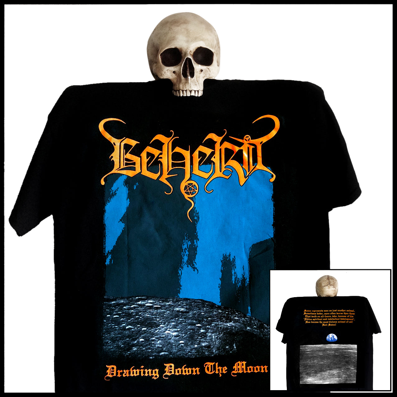 BEHERIT: official DRAWING DOWN THE MOON shirt