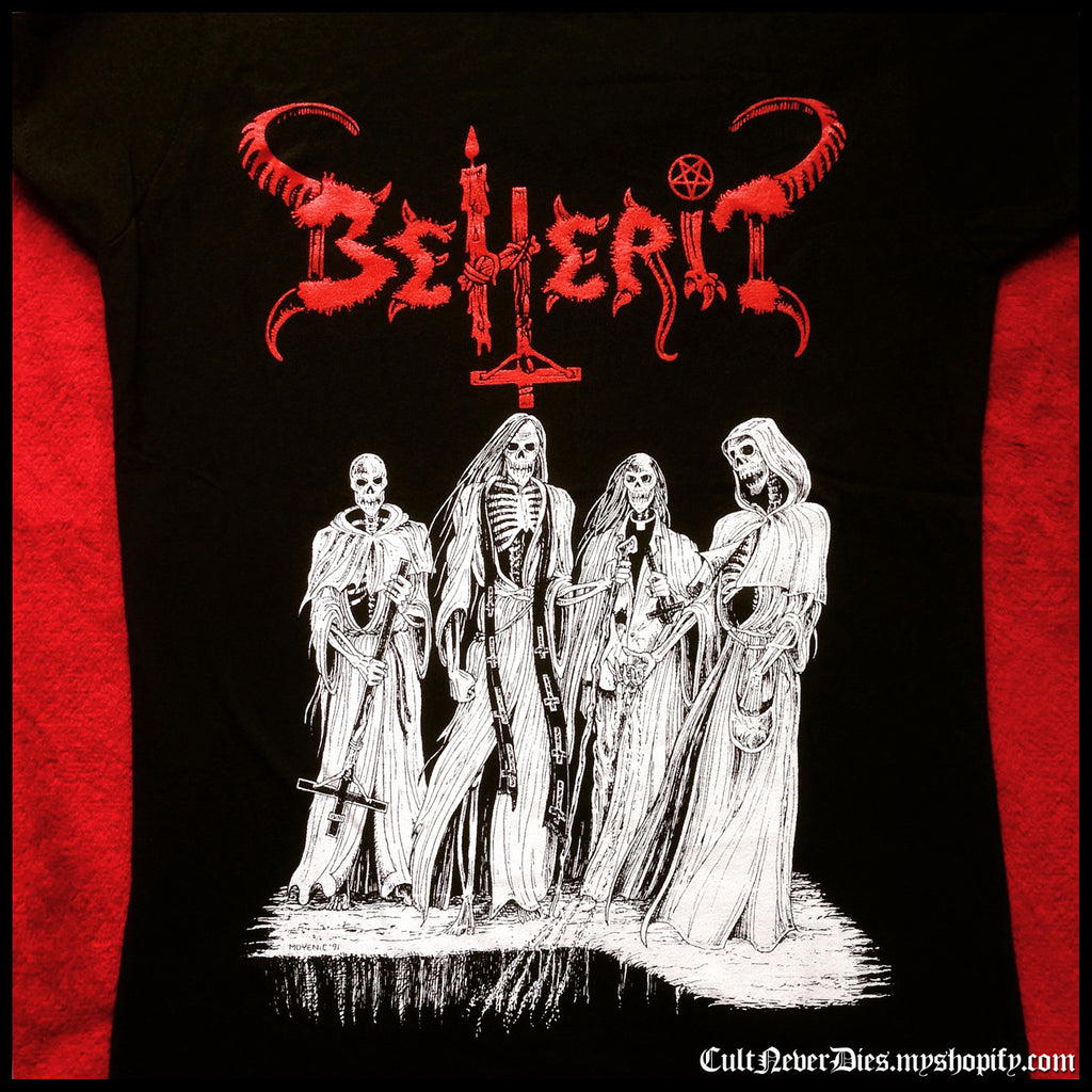 BEHERIT: official OATH OF BLACK BLOOD shirt  (by CND)