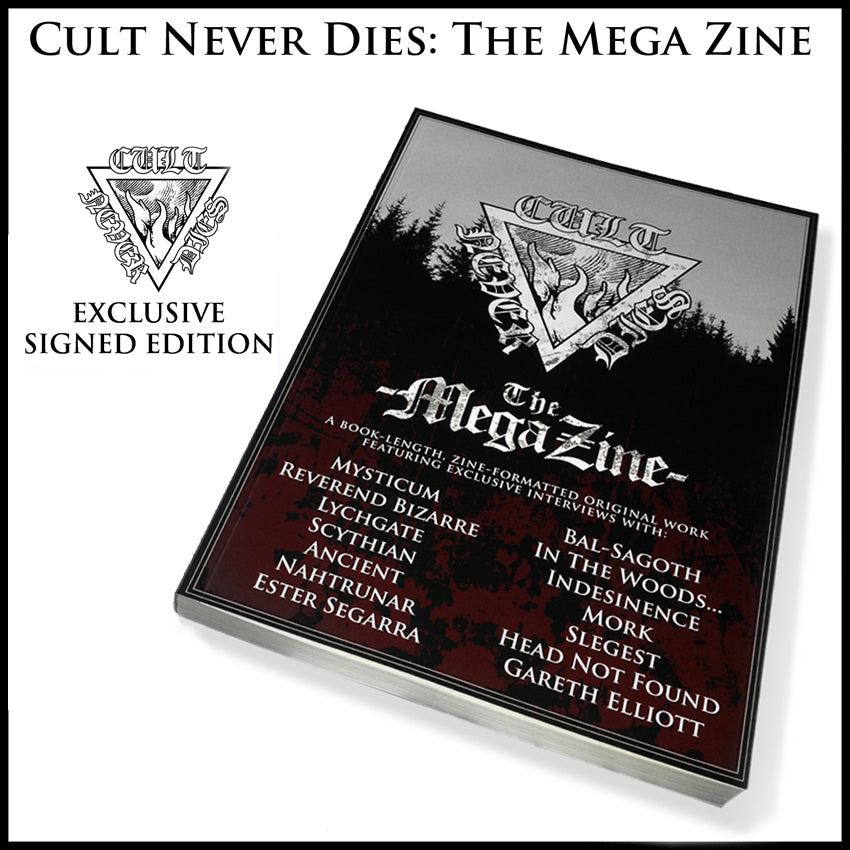 MOVING SALE: CULT NEVER DIES THE MEGA ZINE book *SIGNED* (ex-display)